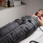 Bono presoterapia pack con botas de presoterapia en sesión corporal en Clínica Koa