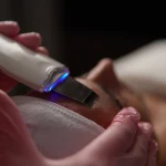 Higiene Skin Detox en Clínica Koa Valencia con espátula ultrasónica para limpiar la piel