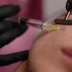 Aplicación de Mesoterapia facial en Clínica KOA para mejorar la hidratación y la luminosidad de la piel.